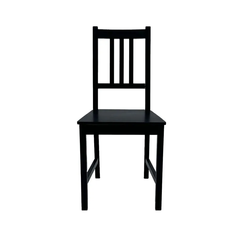 F-CH164-BL Stefan chair with black wooden frame