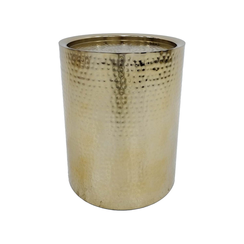 F-CS171-BA Emerson side table round in gold brass finish