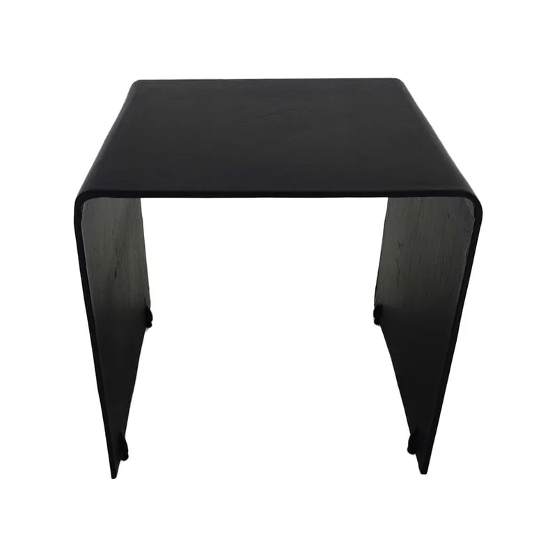 F-CS176-BL Ellen side table in black metal