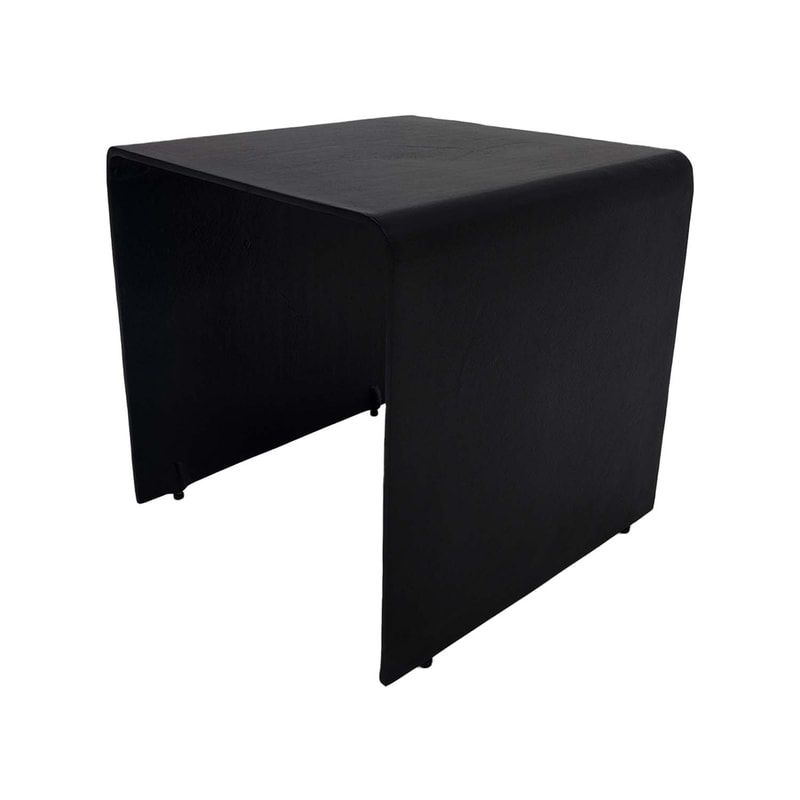 F-CS176-BL Ellen side table in black metal