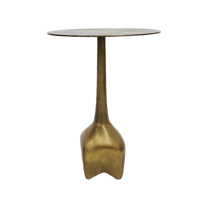 F-CS179-BA Lucci side table in brass finish - Type 1