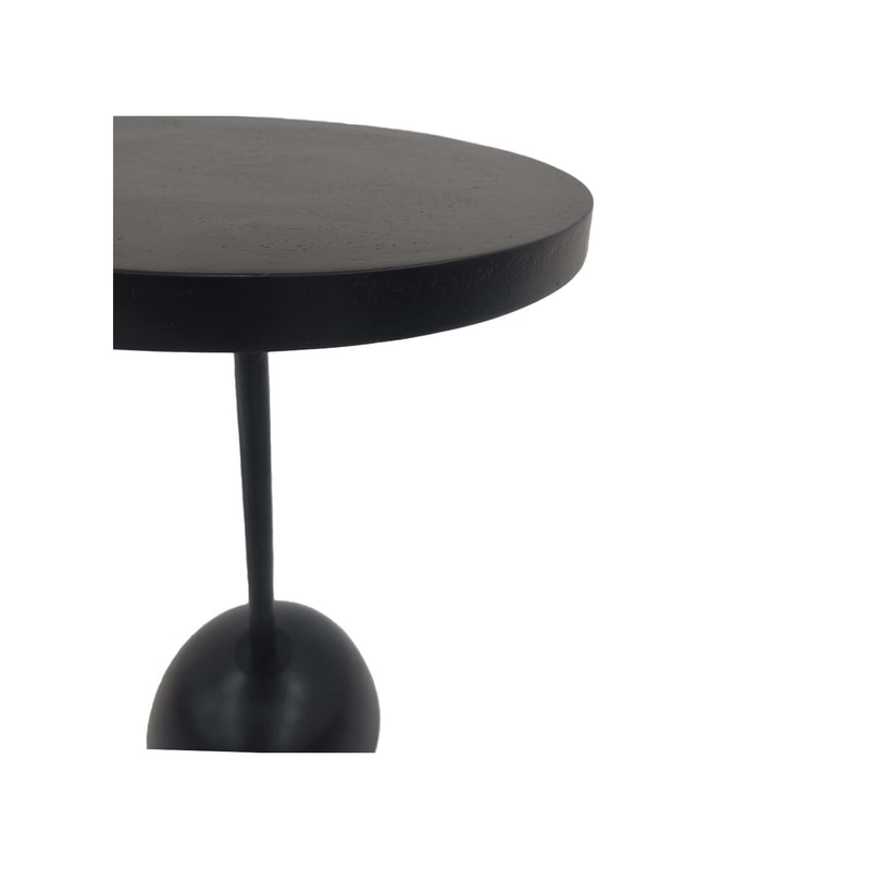 F-CS182-BL Hardy side table in black metal