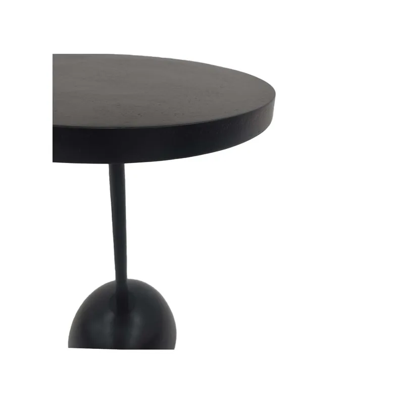 F-CS182-BL Hardy side table in black metal