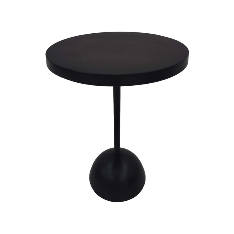 F-CS182-BL Hardy side table in black metal