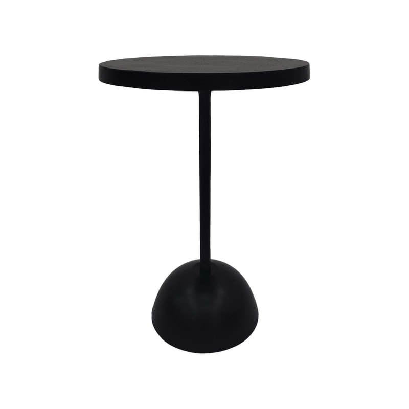 F-CS182-BL Hardy side table in black metal