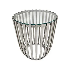Avila Side Table - Silver F-CS183-SI