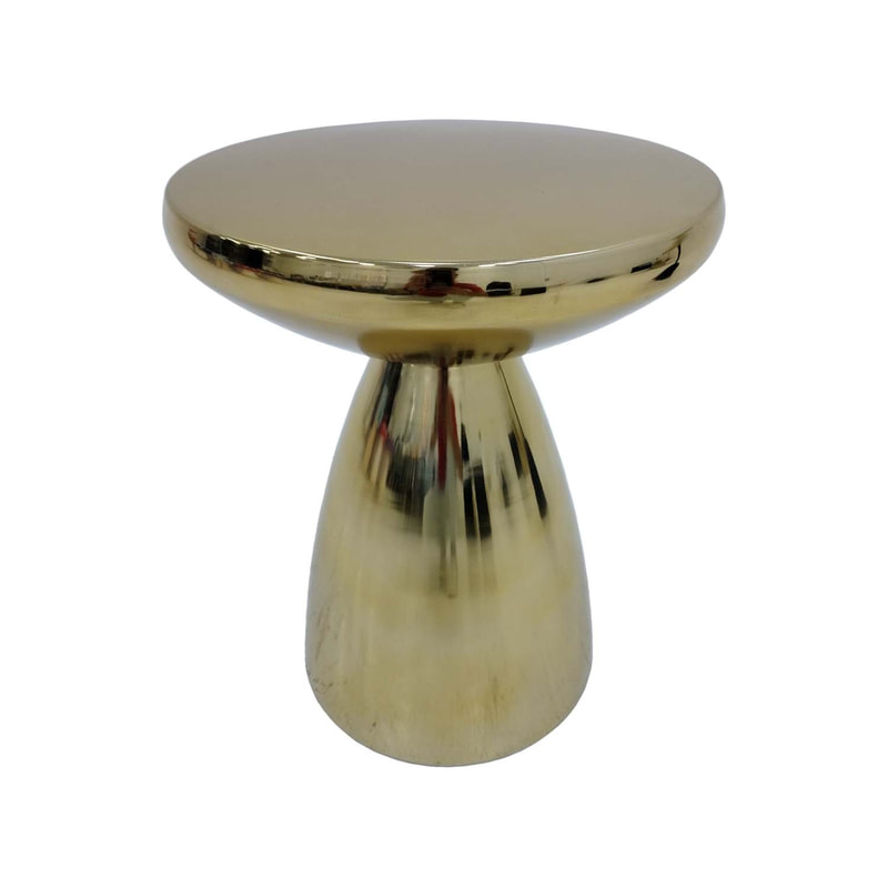 F-CS185-CG Lorin side table in brushed gold