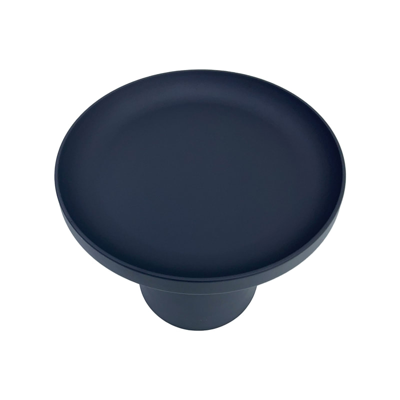 F-CS188-BL Dune round side table in black