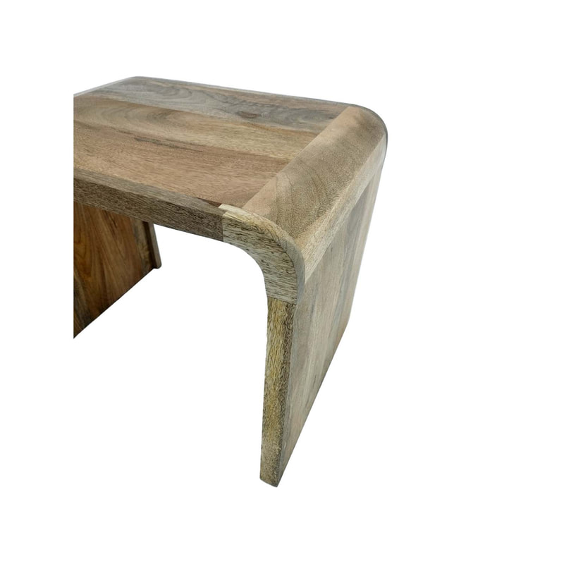 F-CS198-NW Ralph Side Table in natural wood saw finish 