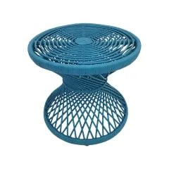 Peacock Side Table - Turquoise  F-CS204-TQ