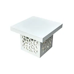 Marah Side Table - White  F-CS217-WH