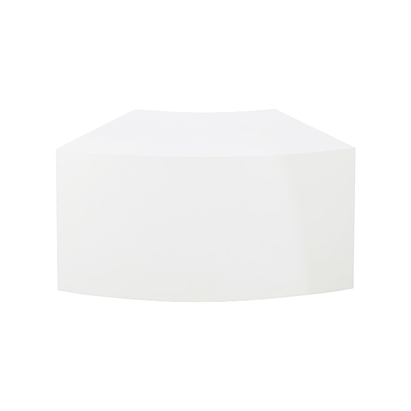 F-CT109-WH Houma curved coffee table in white