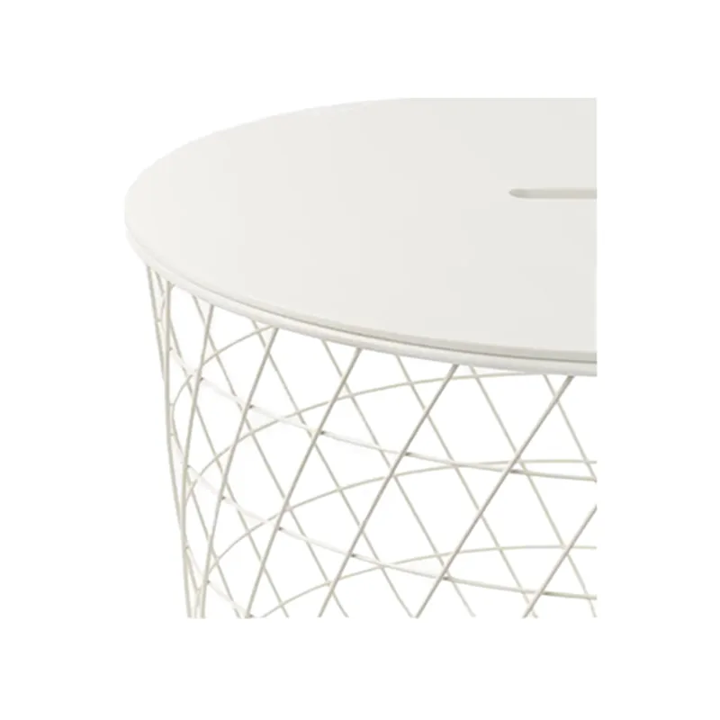 F-CT153-WH Francis coffee table with white wire frame