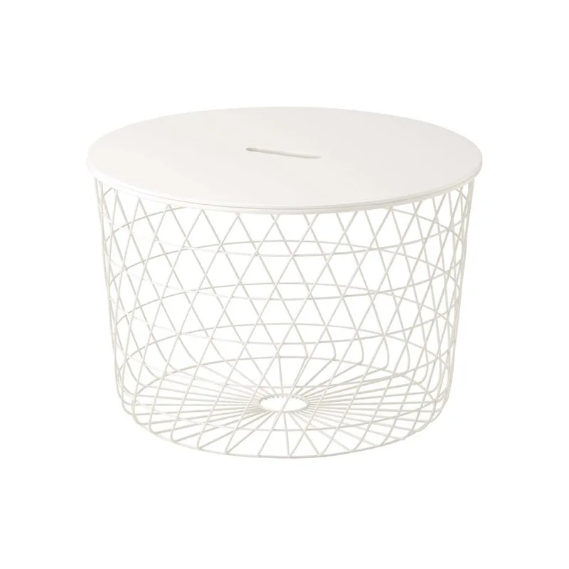 F-CT153-WH Francis coffee table with white wire frame
