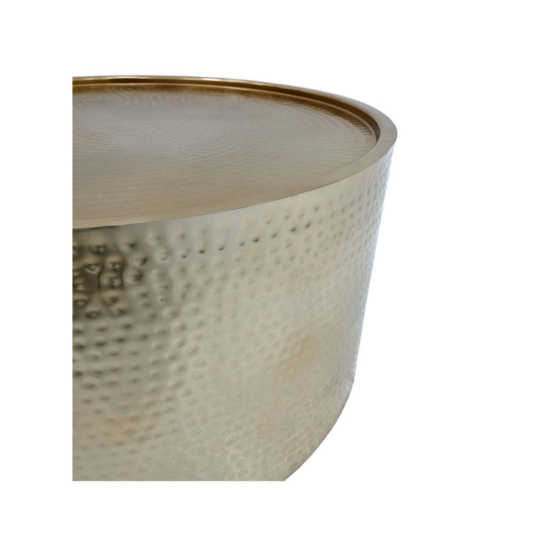F-CT171-BA Emerson coffee table round in gold brass finish