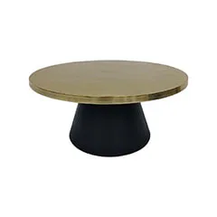 Hamra Coffee Table - Gold + Black   F-CT175-BG