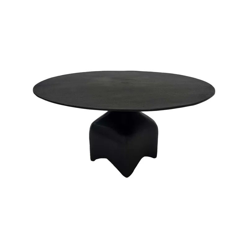 F-CT179-BL Lucci coffee table in black metal finish 