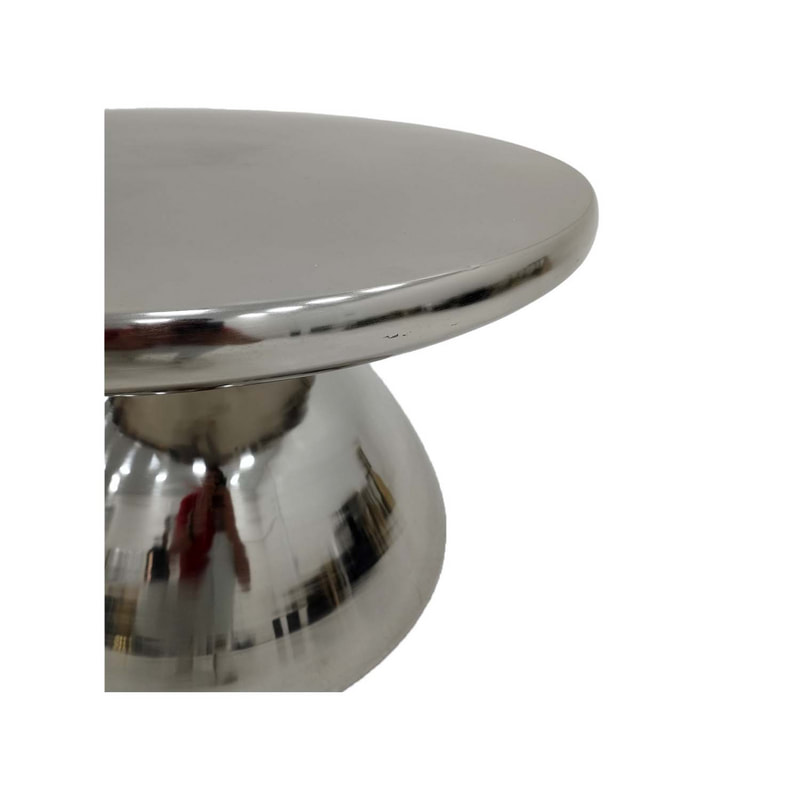 F-CS185-SI Lorin coffee table in brushed silver