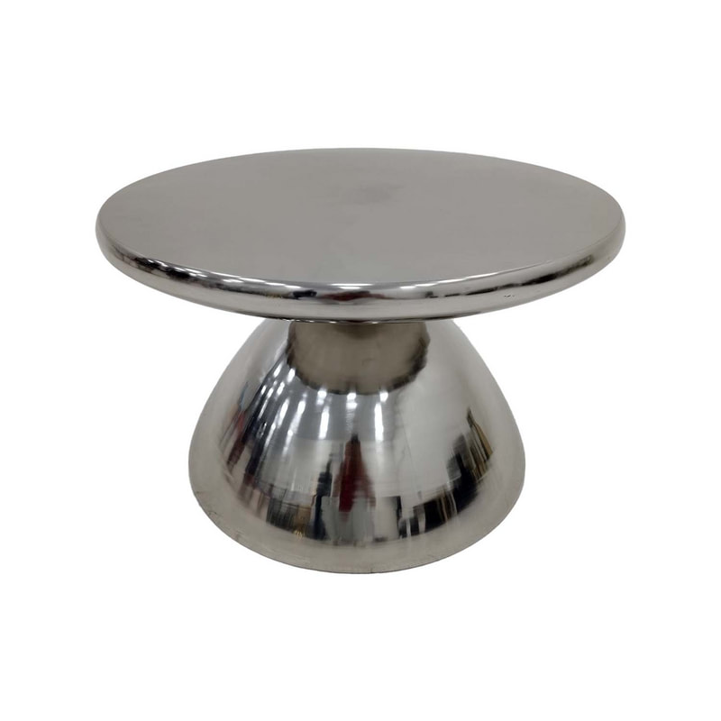F-CS185-SI Lorin coffee table in brushed silver