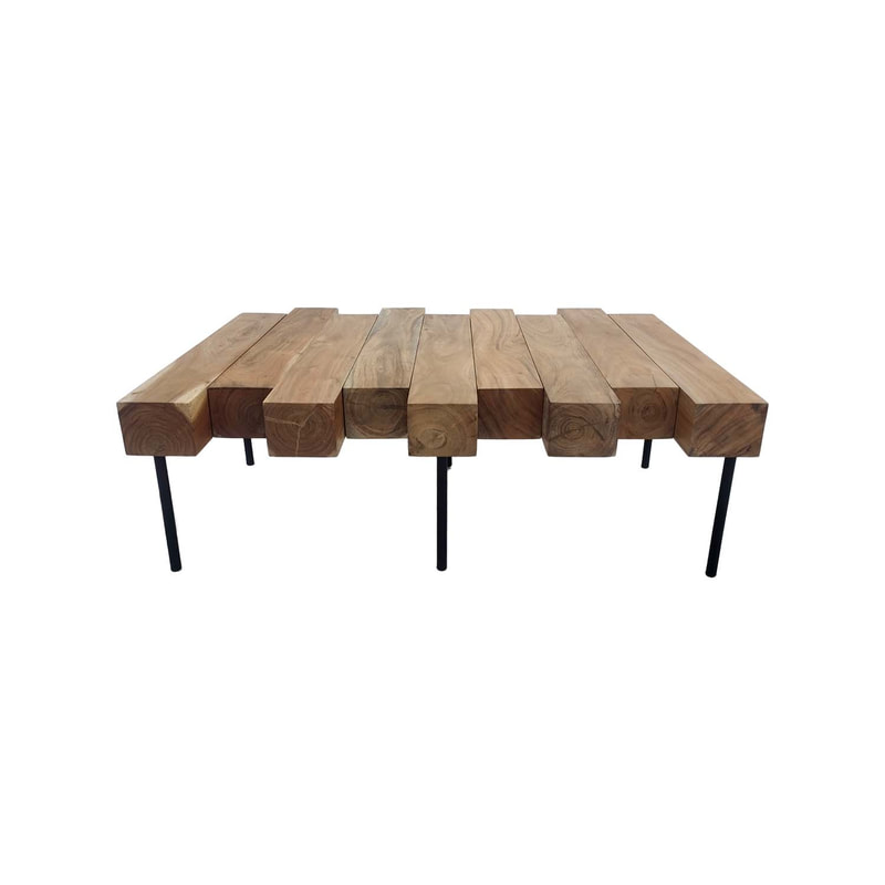 F-CT193-NW Denny coffee table in natural wood finish 