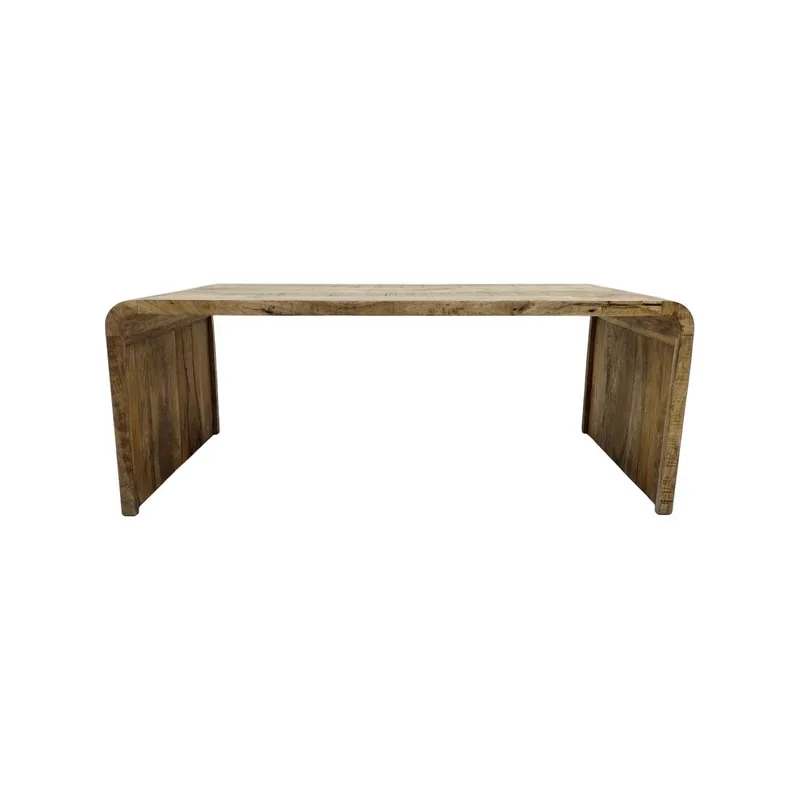 F-CT198-NW Ralph Coffee Table in natural wood saw finish 