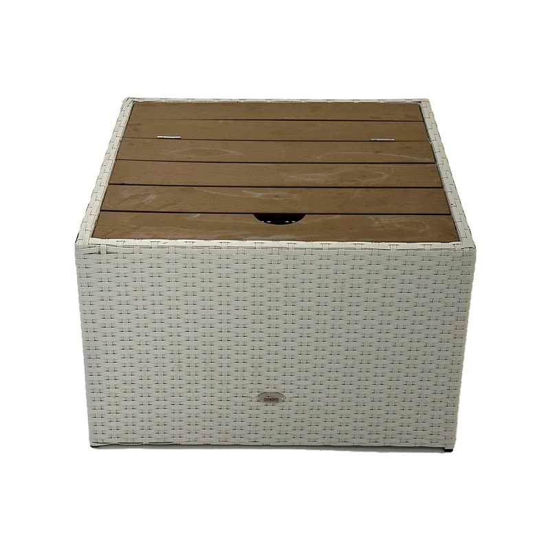 F-CT215-OW Trex coffee table in beige rattan