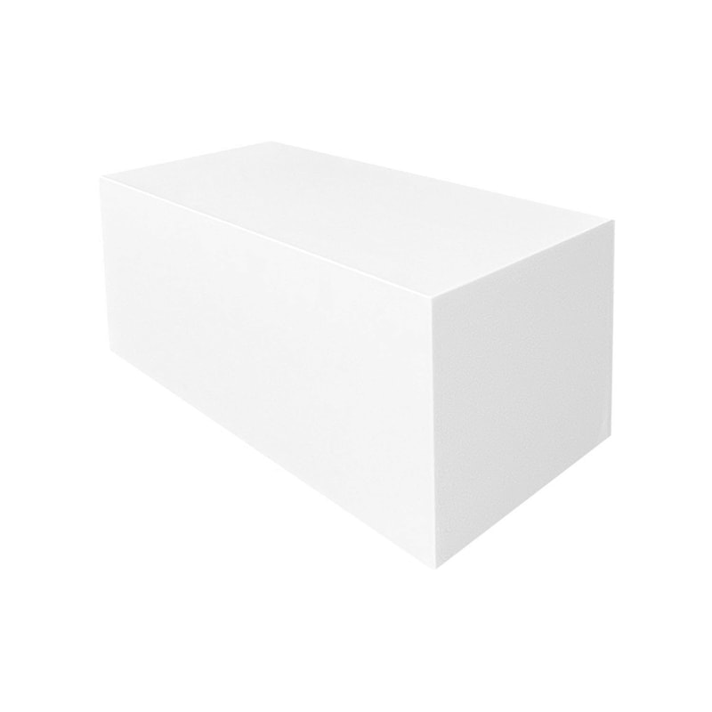 F-CT226-WH Daphne rectangular coffee table in white