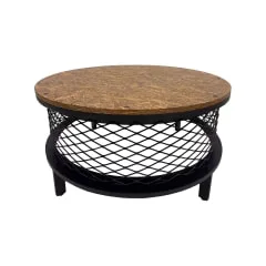 Renan Coffee Table - Brown + Black  F-CT227-BB