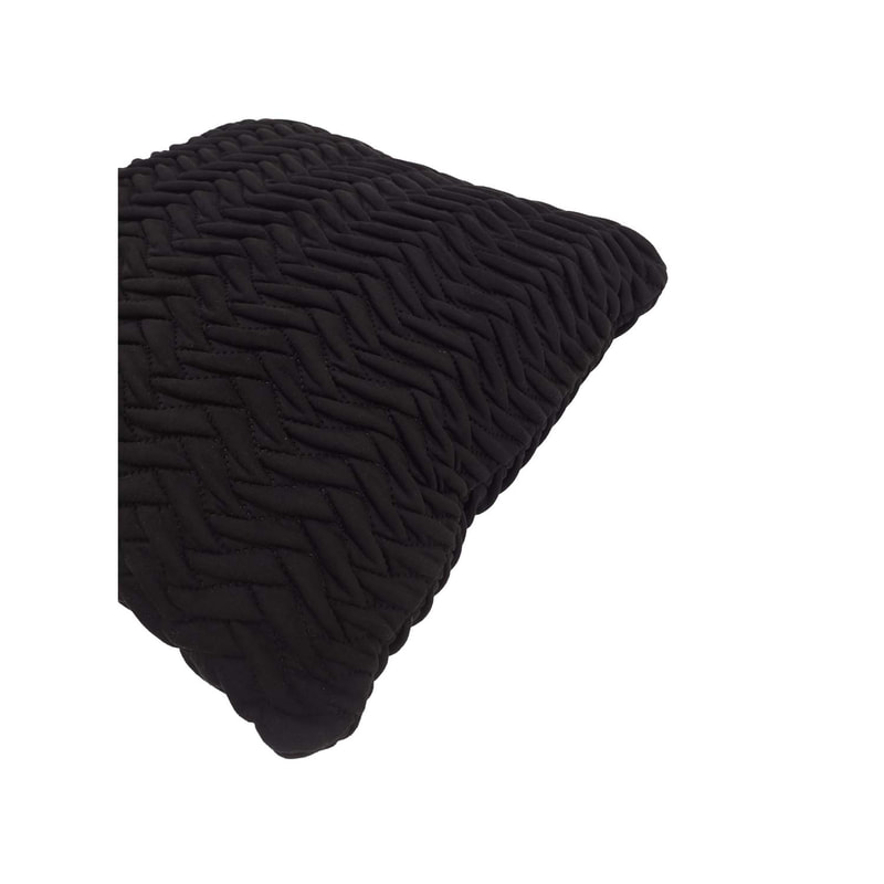 F-CU101-BL Lilly cushion in black suede