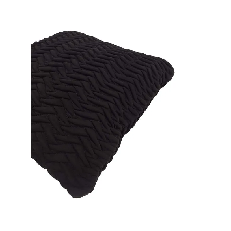 F-CU101-BL Lilly cushion in black suede