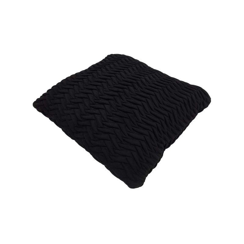 F-CU101-BL Lilly cushion in black suede