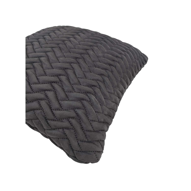 F-CU101-GY Lilly cushion in mid grey suede