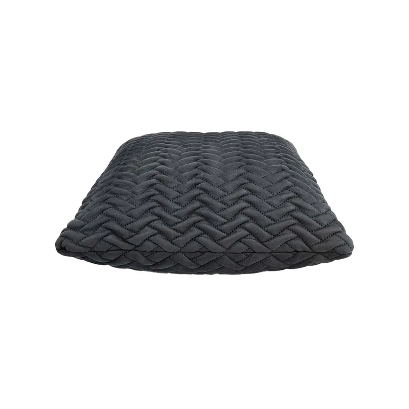F-CU101-GY Lilly cushion in mid grey suede