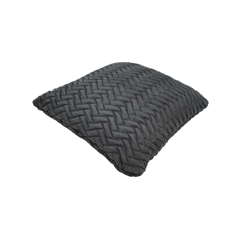 F-CU101-GY Lilly cushion in mid grey suede