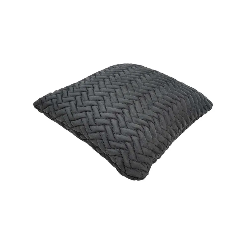 F-CU101-GY Lilly cushion in mid grey suede