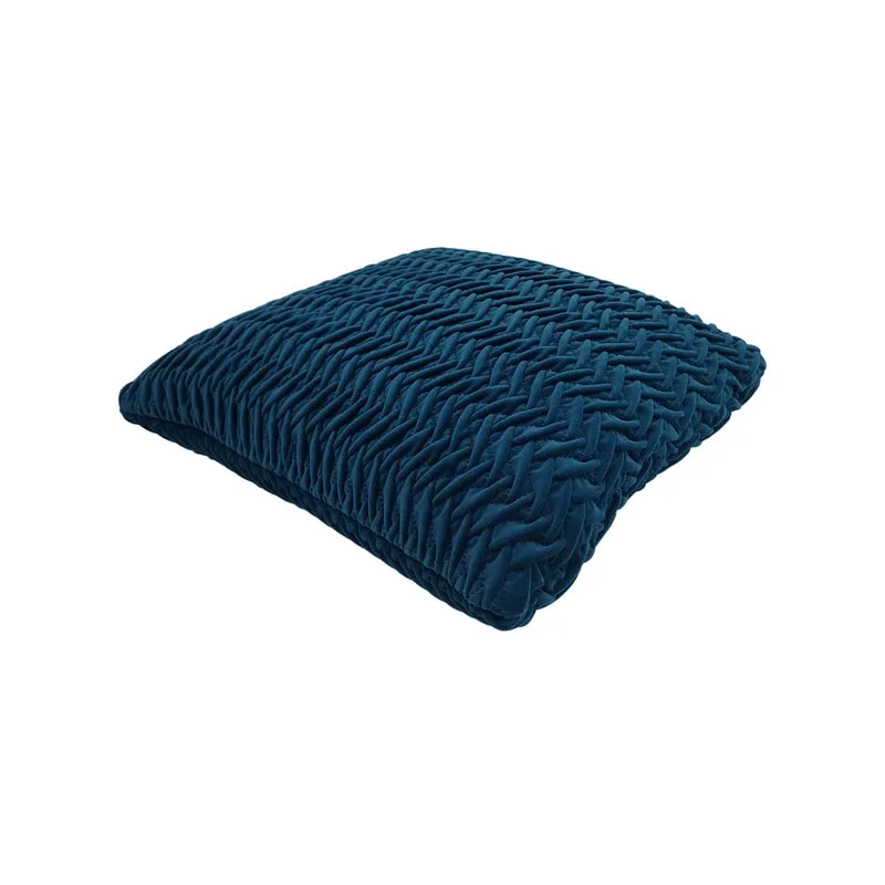 F-CU101-TL Lilly cushion in teal suede