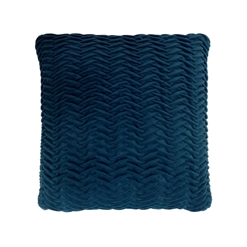 F-CU101-TL Lilly cushion in teal suede