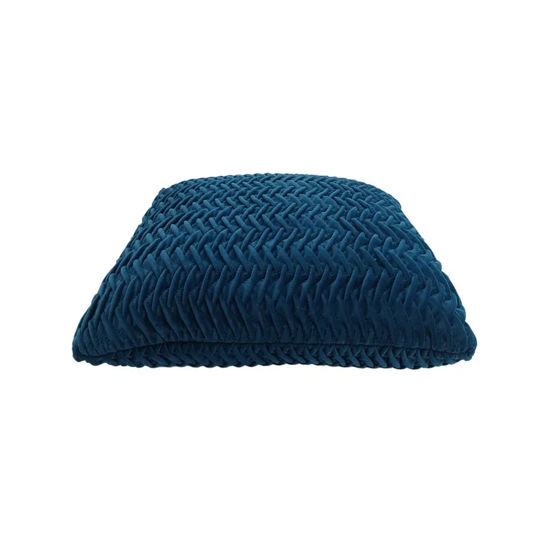 F-CU101-TL Lilly cushion in teal suede