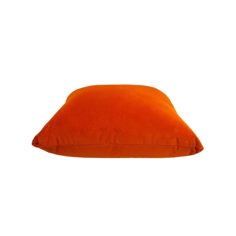 F-CU106-OR Carli cushion in orange suede