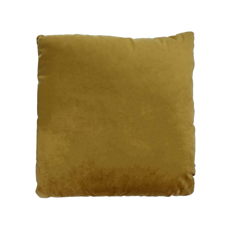 F-CU106-CG Carli cushion in in champagne gold velvet