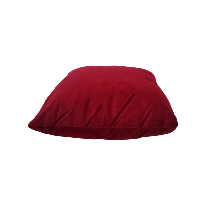 F-CU106-DR Carli cushion in in dark red velvet