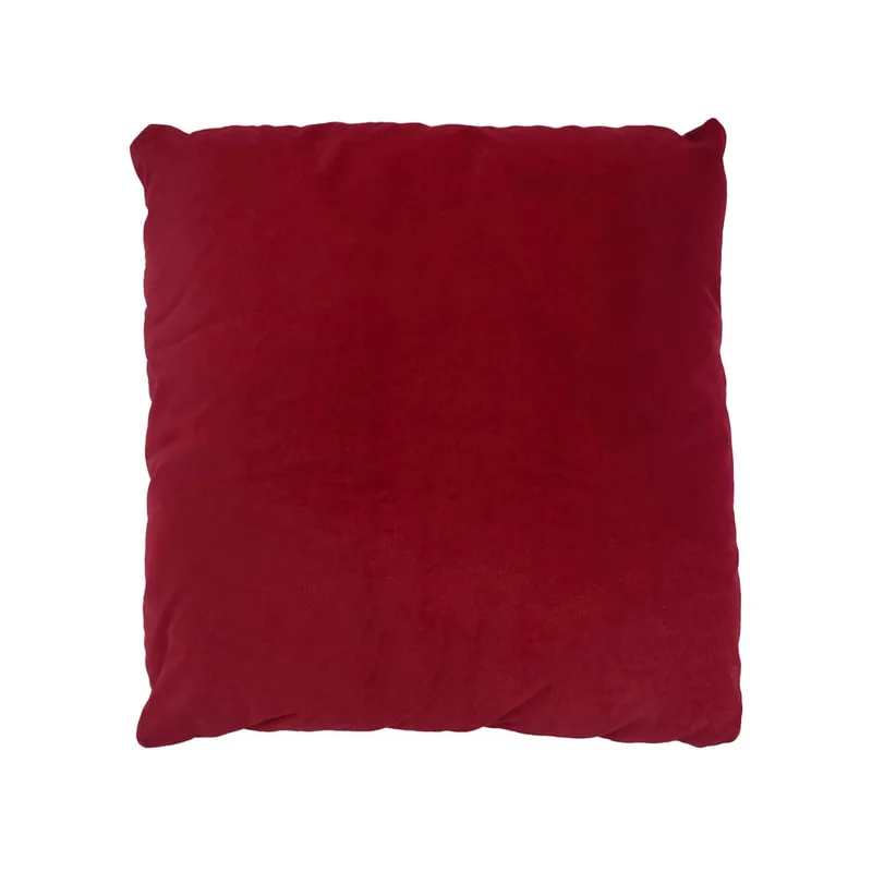 F-CU106-DR Carli cushion in in dark red velvet