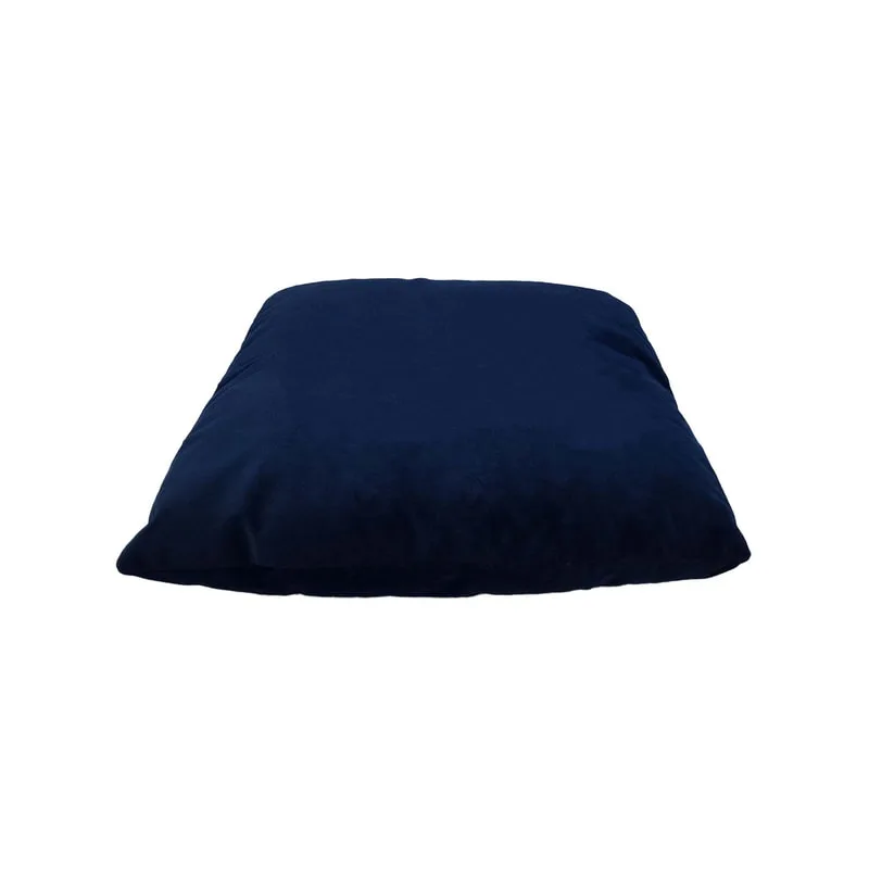 F-CU106-MB Carli cushion in midnight blue velvet