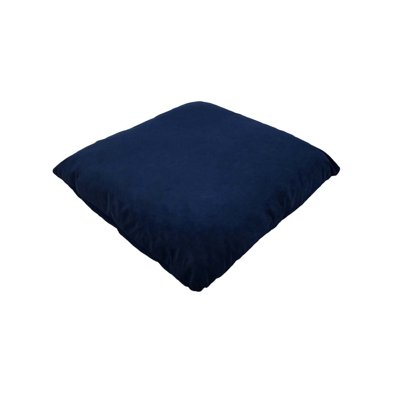 F-CU106-MB Carli cushion in midnight blue velvet