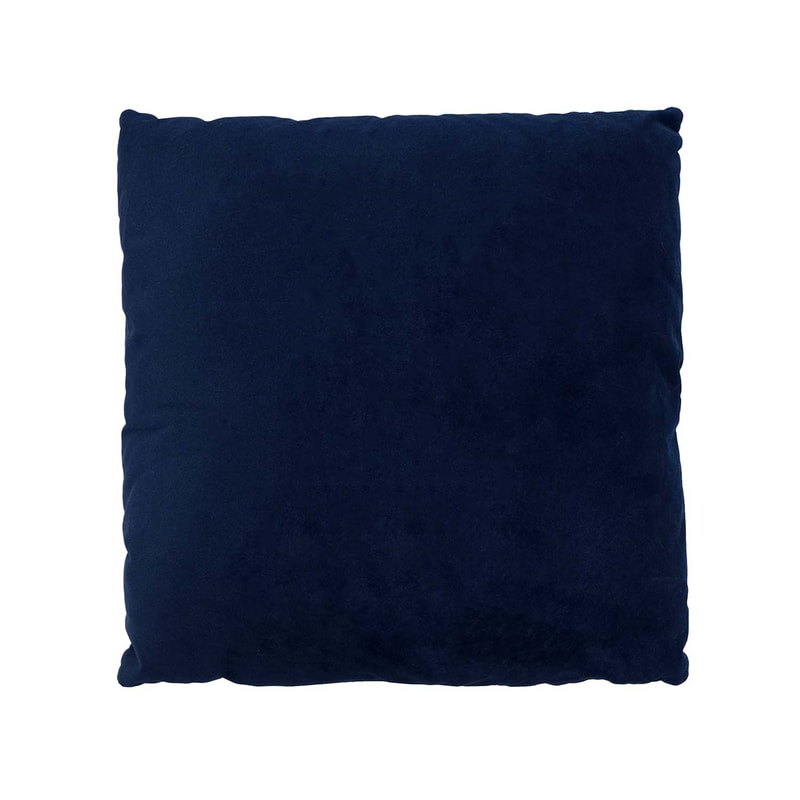 F-CU106-MB Carli cushion in midnight blue velvet