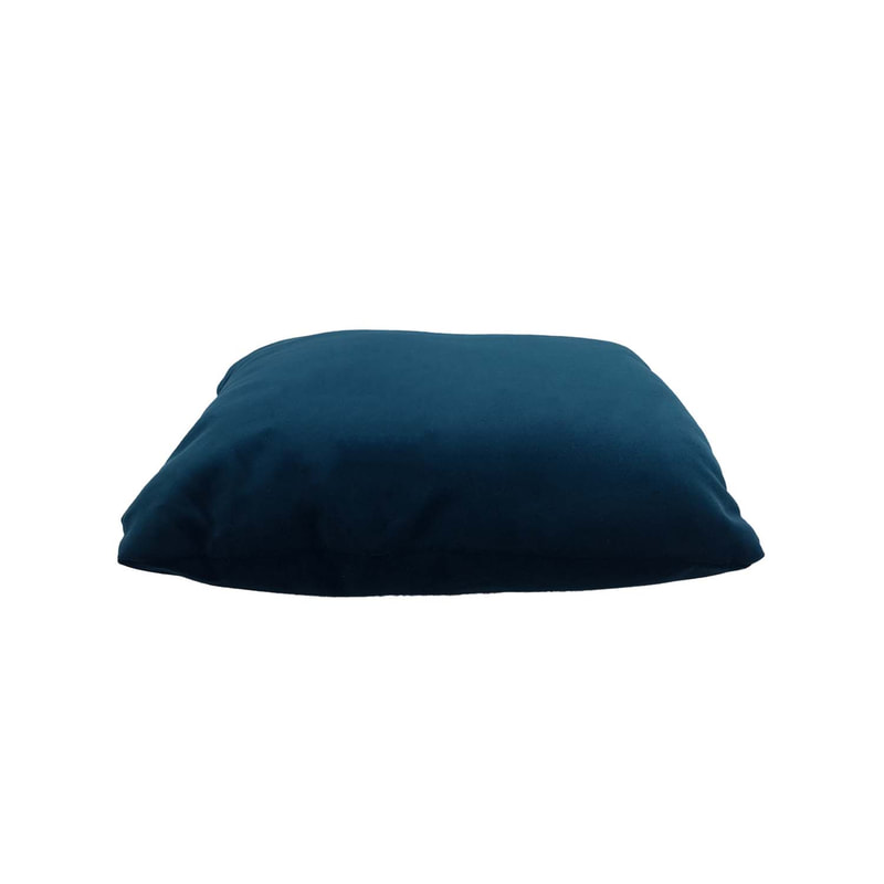 F-CU106-TL Carli cushion in teal velvet