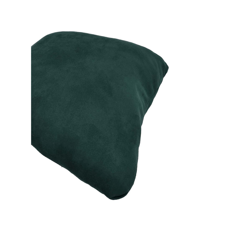 F-CU106-EG Carli cushion in emerald green suede