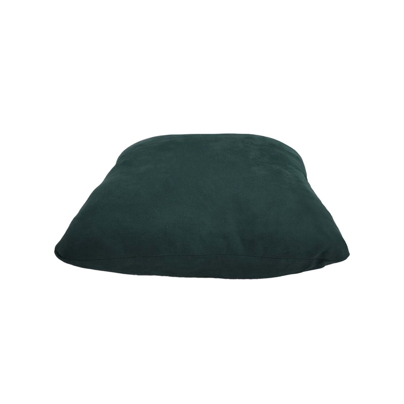 F-CU106-EG Carli cushion in emerald green suede