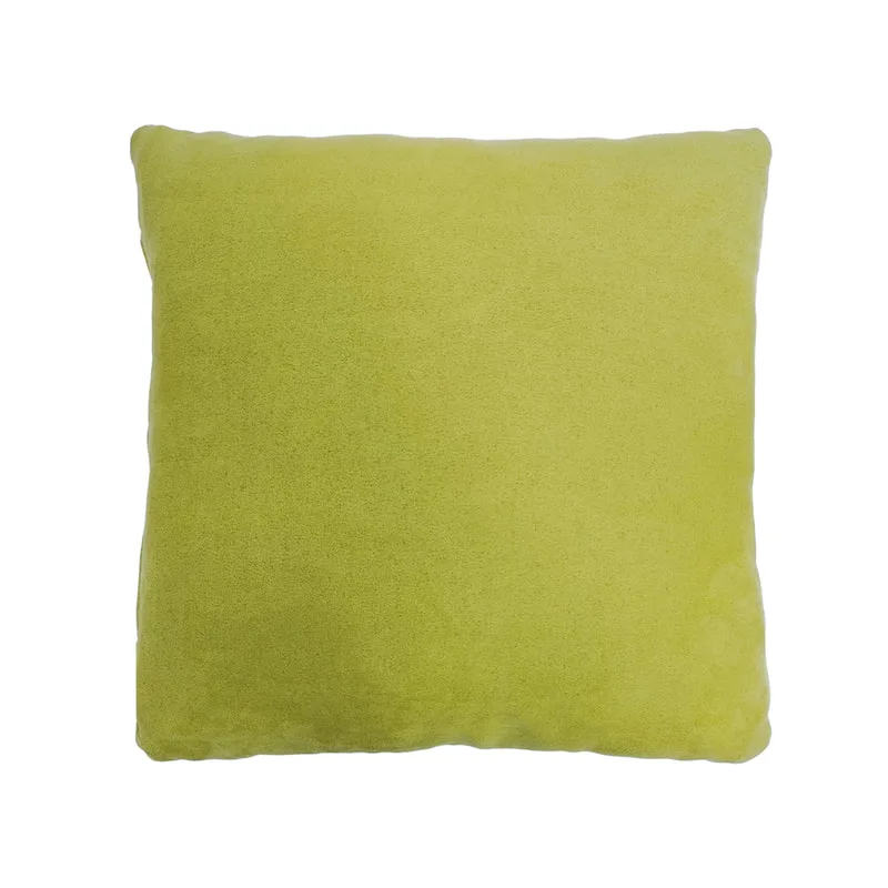 F-CU106-GL Carli cushion in lime green suede