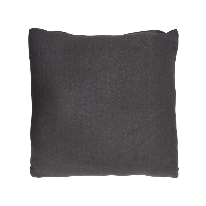 F-CU106-GY Carli cushion in mid grey suede